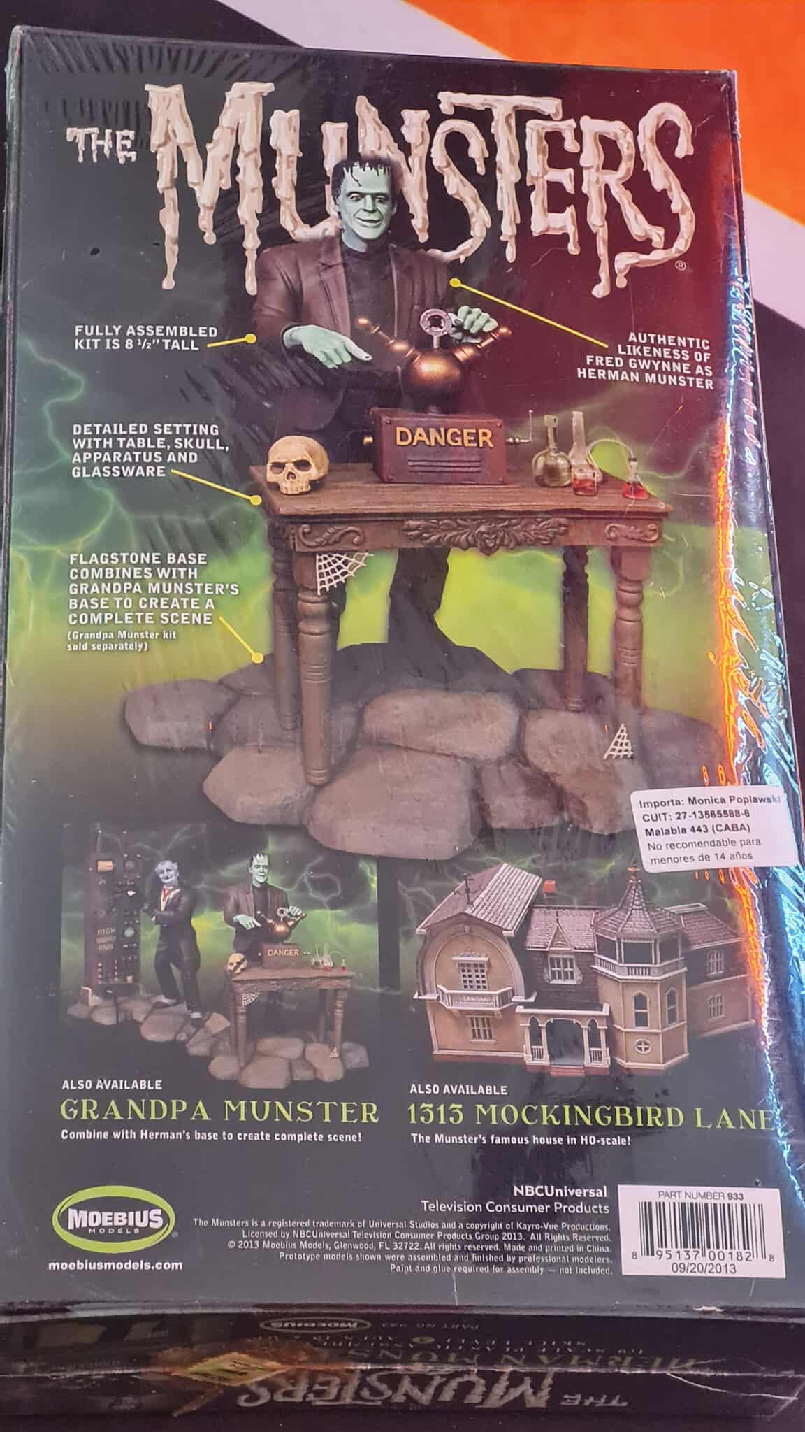 Herman Munster (1:9) Assembly Kit - Imagen 2