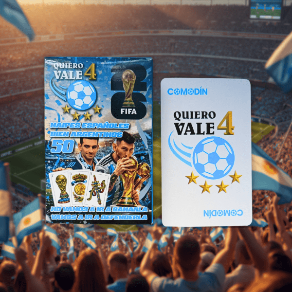 Quiero Vale 4 - Mazo Cartas Españolas Mundial 2026 - Imagen 4